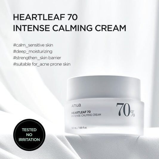 ANUA - Heartleaf 70% Intense Calming Cream, 50ml