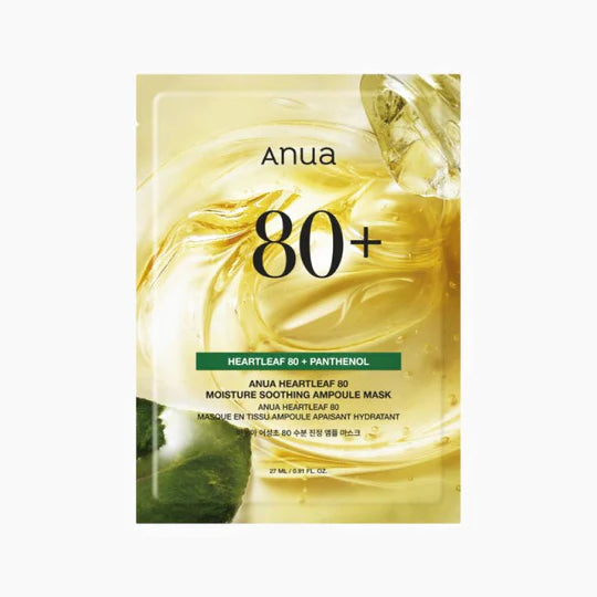 Anua – Heartleaf 80% Moisture Soothing Ampoule Mask, 1 pz