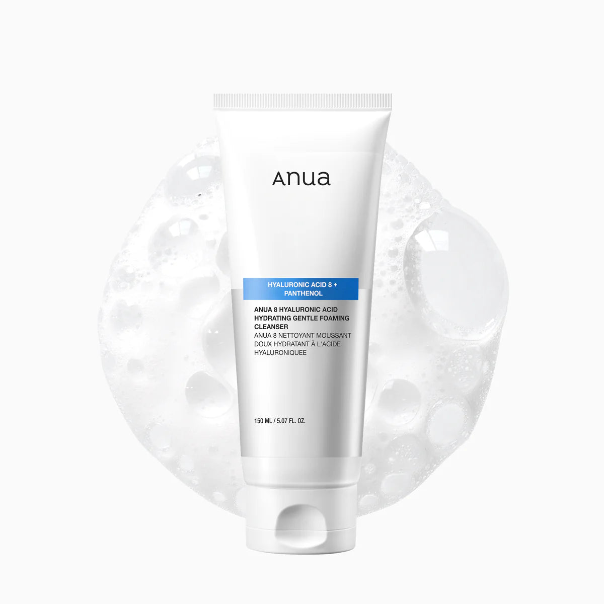 Anua – 8 Hyaluronic Acid Hydrating Gentle Foaming Cleanser, 150ml