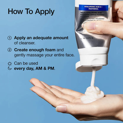 Anua – 8 Hyaluronic Acid Hydrating Gentle Foaming Cleanser, 150ml