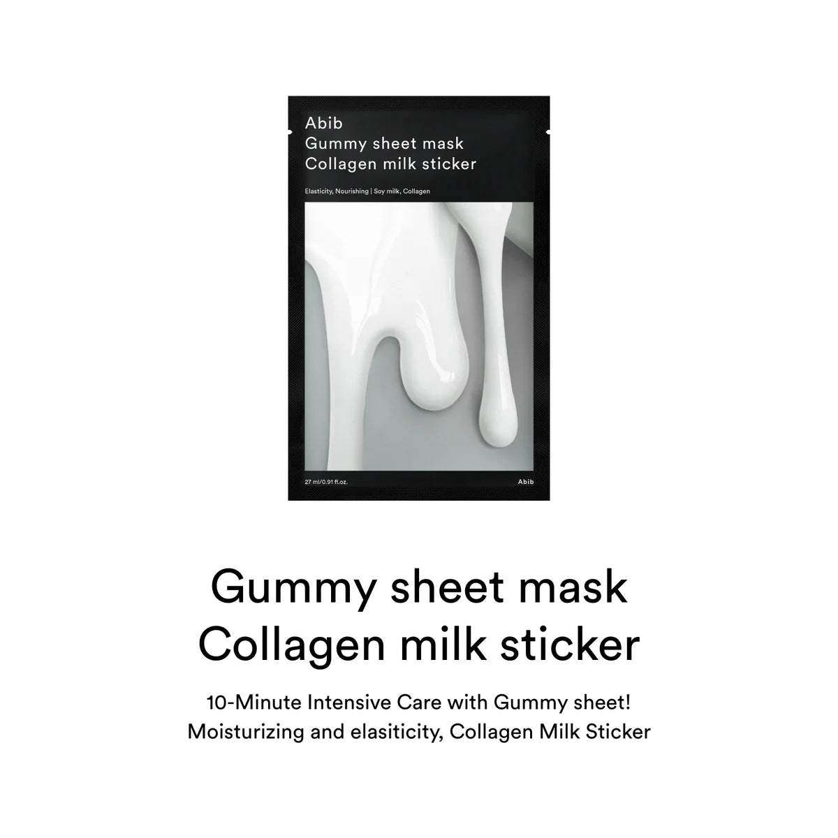 ABIB – Gum Sheet Mask Collagen Milk Sticker, 1ea