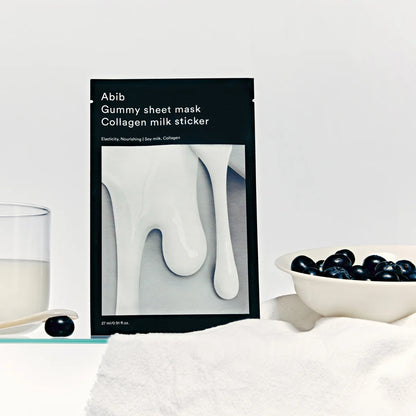 ABIB – Gum Sheet Mask Collagen Milk Sticker, 1ea
