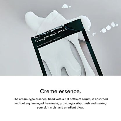 ABIB – Gum Sheet Mask Collagen Milk Sticker, 1ea