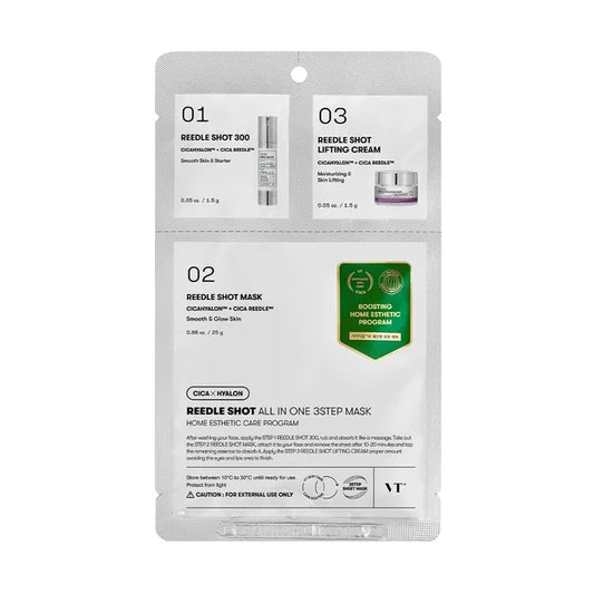 VT Cosmetics- Reedle Shot All-in-One 3-Step Mask 1pc